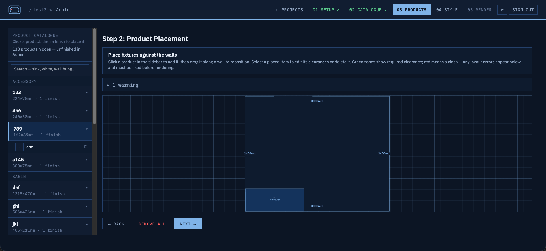 Drop the rendering tool