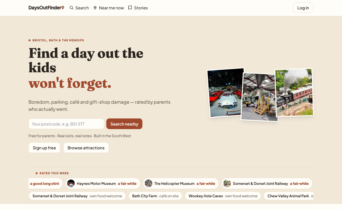Days out finder